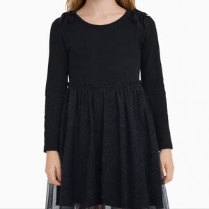 Wonder Nation Black Sparkle Kids Dress
